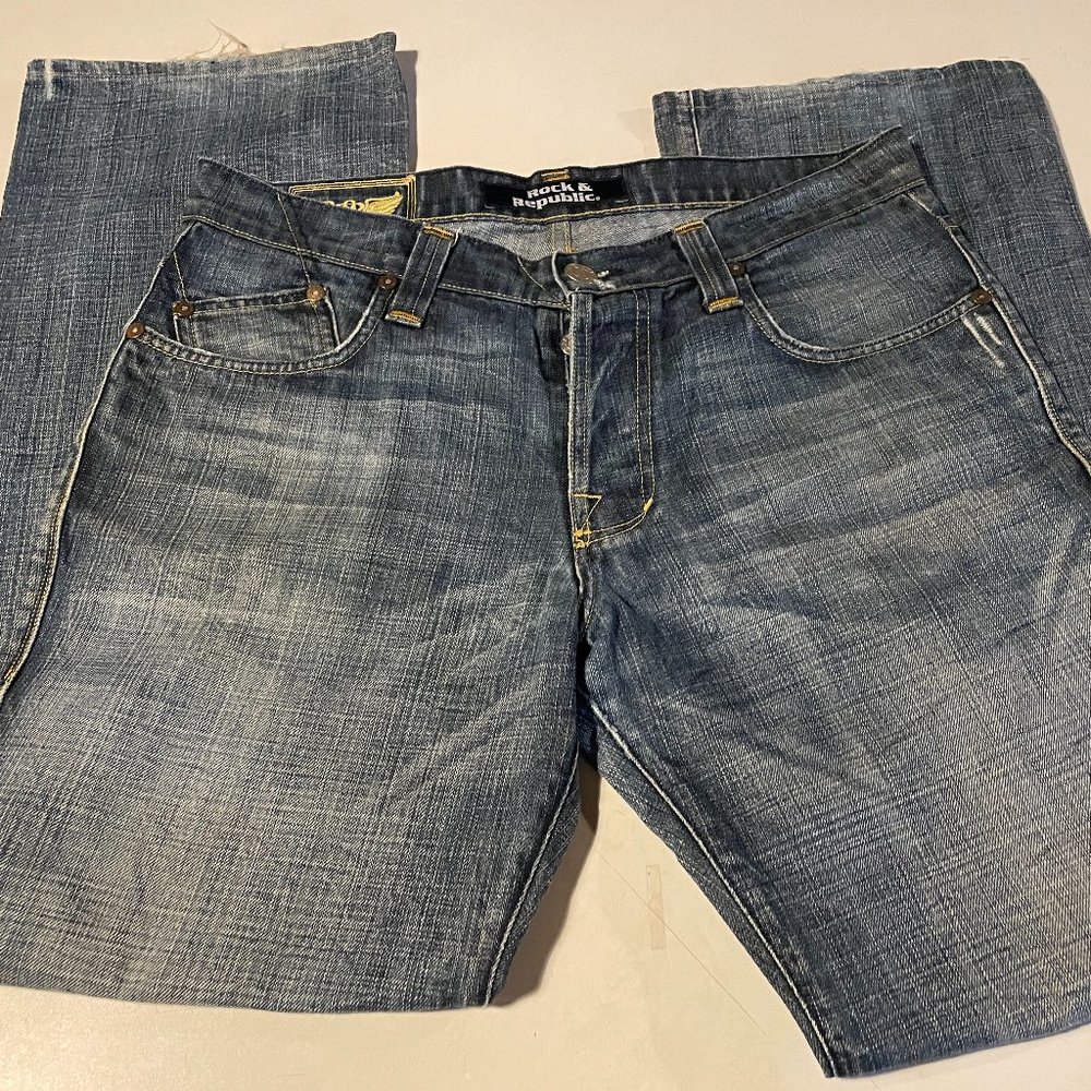 Original Rock & Republic Henlee Bootcut Jeans - Size 34x32
